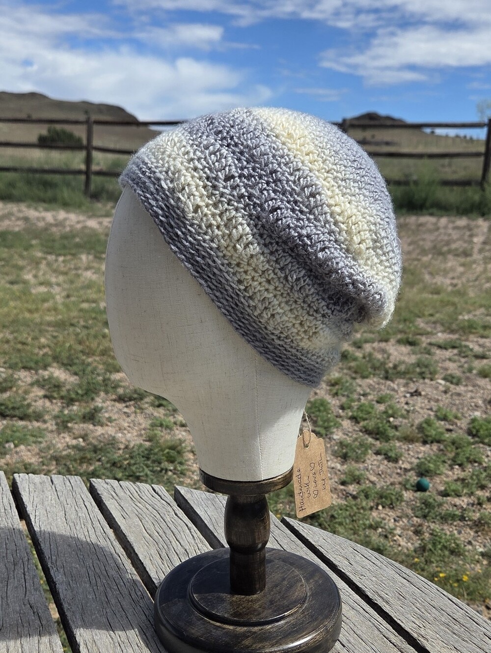 Artisan Handmade Crochet "Foggy Peaks" Cozy Unisex Beanie Hat